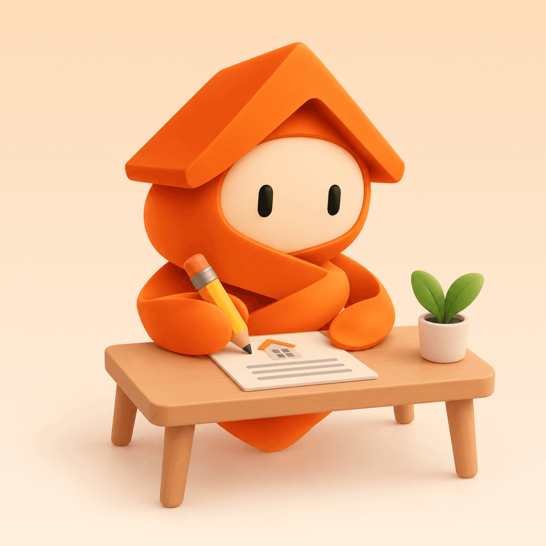 Bailie writing a note about a property
