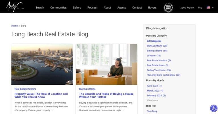 andydanecarter.com blog page