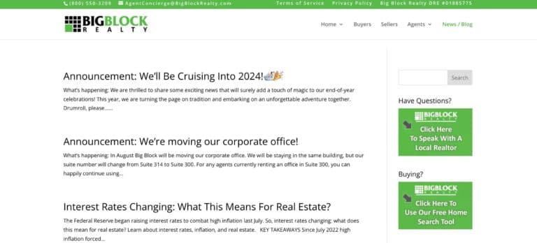 bigblockrealty.com blog page