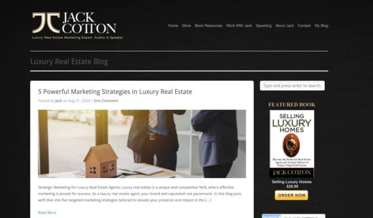 jackcotton.com blog page