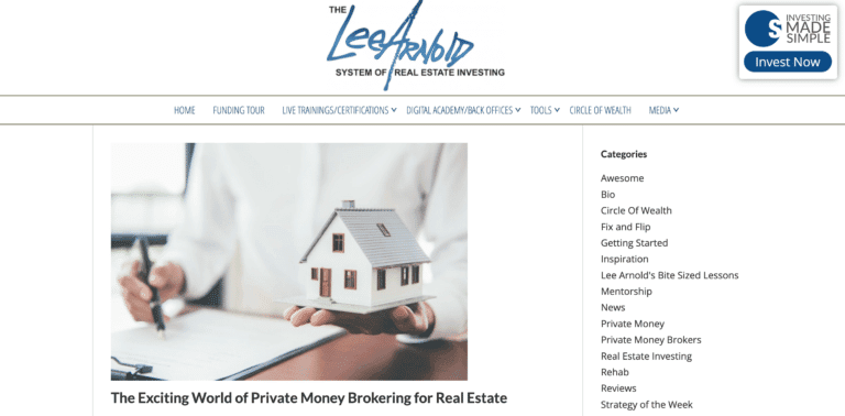 Leearnoldsystem.com home page