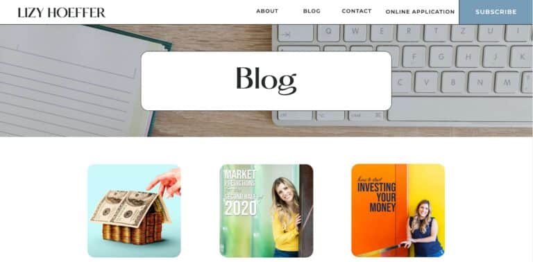 lizyhoeffer.com blog page