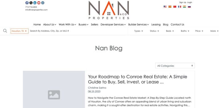 nanproperties.com blog page