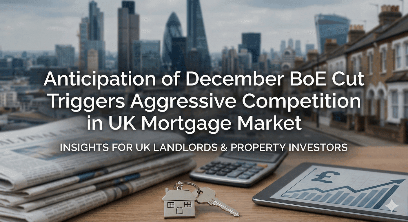 Anticipation of December BoE Cut Triggers Aggressive Competition in UK Mortgage Market