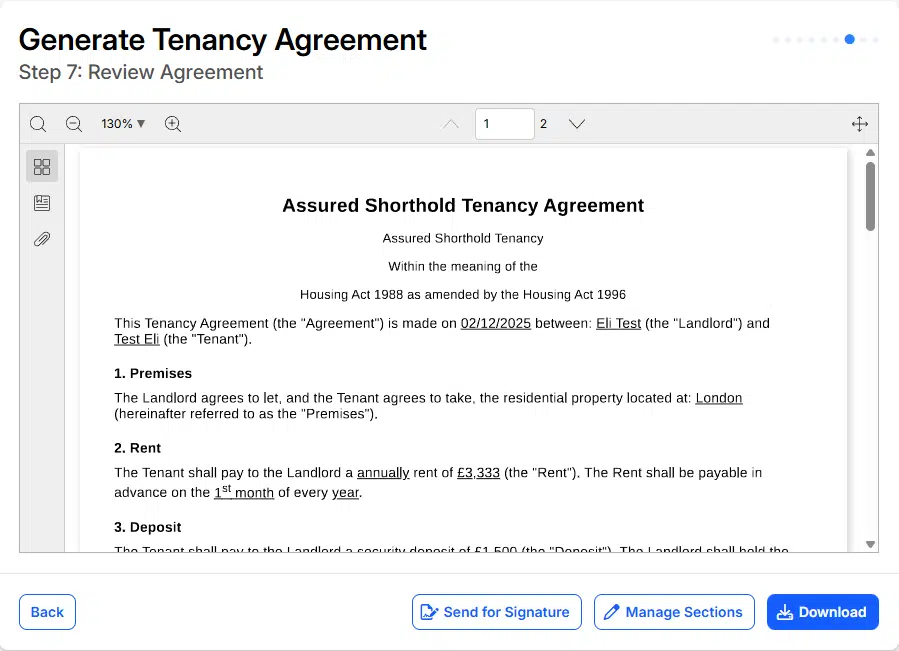 Assured Shorthold Tenancy Agreement Template