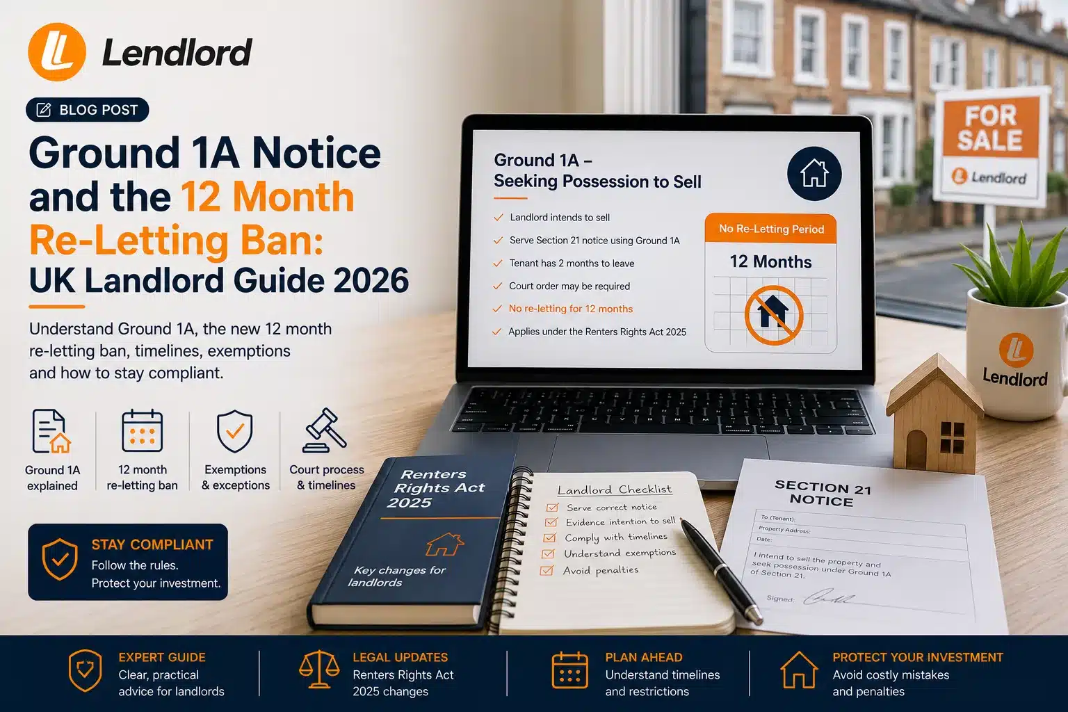 Ground 1A Notice and the 12 Month Re-Letting Ban: UK Landlord Guide 2026