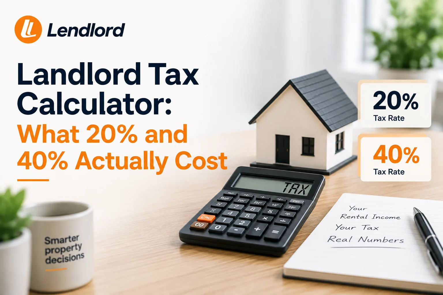 Landlord Tax Calculator: What 20% and 40% Actually Cost