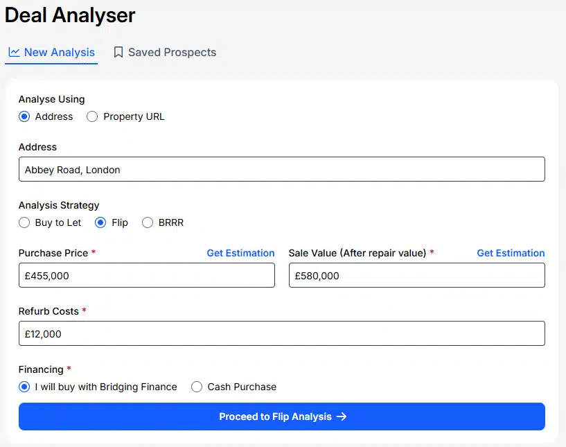 Property Flip Calculator By Lendlord