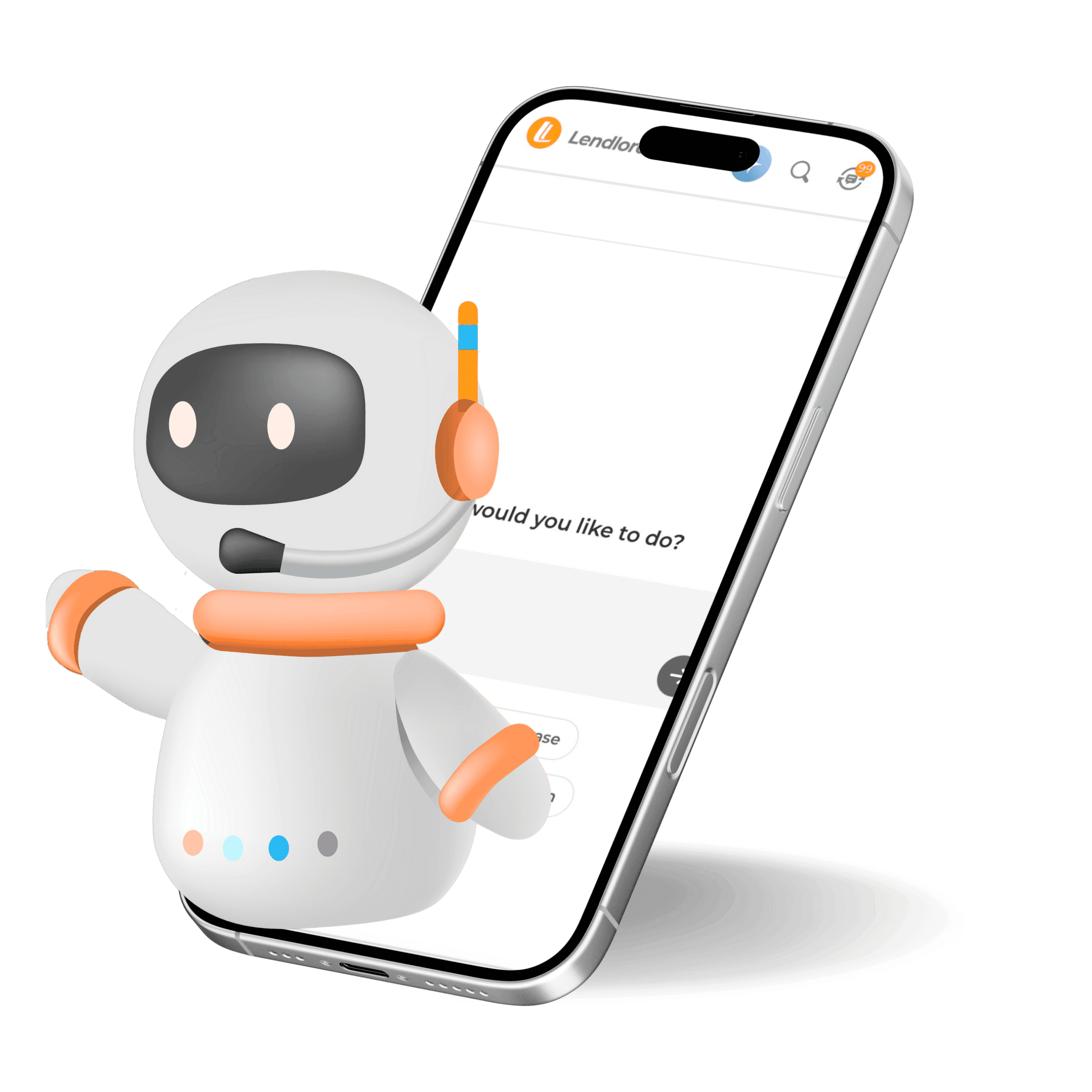 Lendlord AI drafting messages and explaining property topics