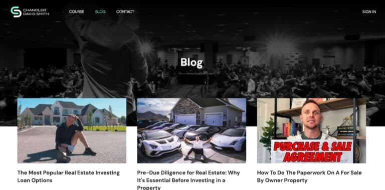 chandlerdavidsmith.com blog page