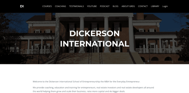 Dickerson International home page
