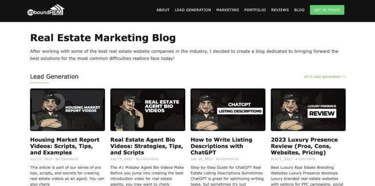 inboundrem.com blog page