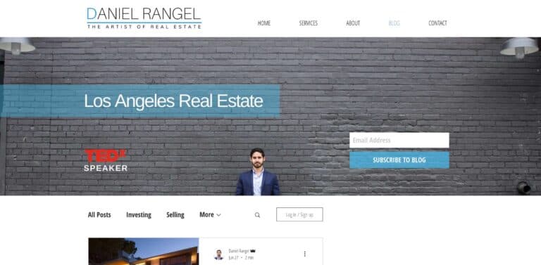 theartistofrealestate.com blog page