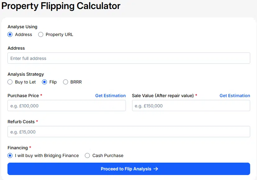 Property Flip Calculator