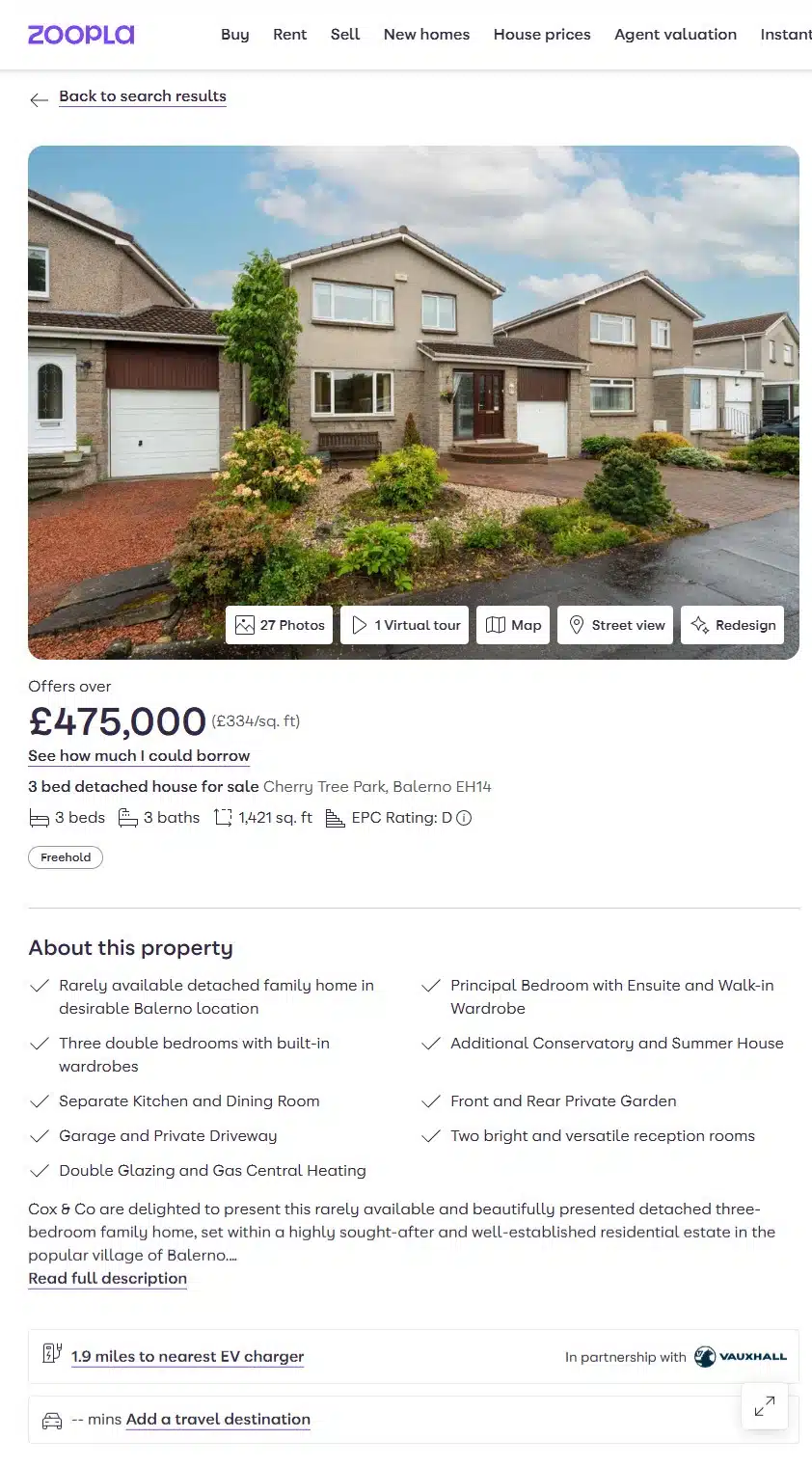 Cherry Tree Park Balerno EH14 3 Bed Detached House For Sale 475 000 Zoopla A1 10 19 2025 11 02 AM