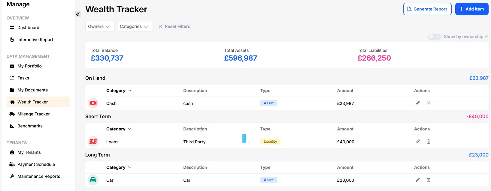 Wealth Tracker