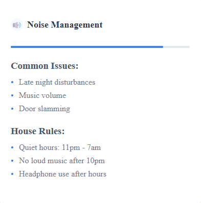 NOISE MANAGEMENT CARD 1