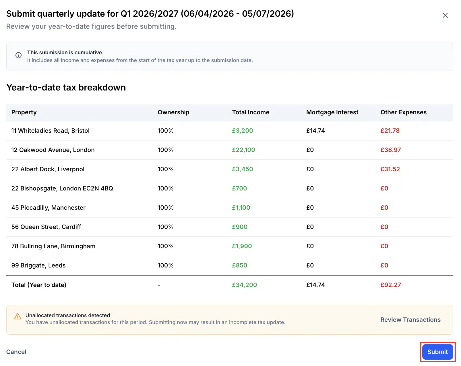 10 Review Your Numbers If Everythings Looks Good Click Submit To Finish Process