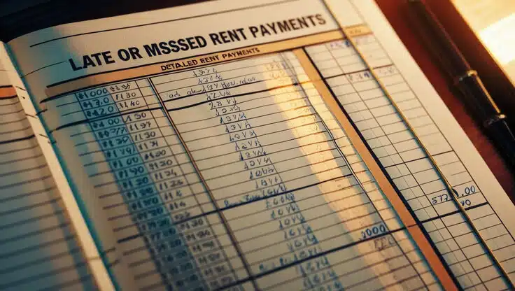 Maintain Detailed Logs Of Late Or Missed Rent Payments