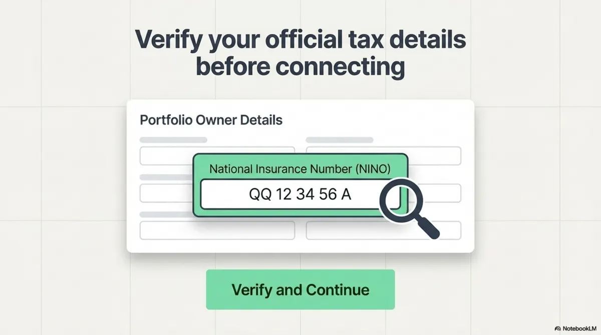 Slide 6 Verify NINO On Portfolio Owner Details Before Connecting To HMRC