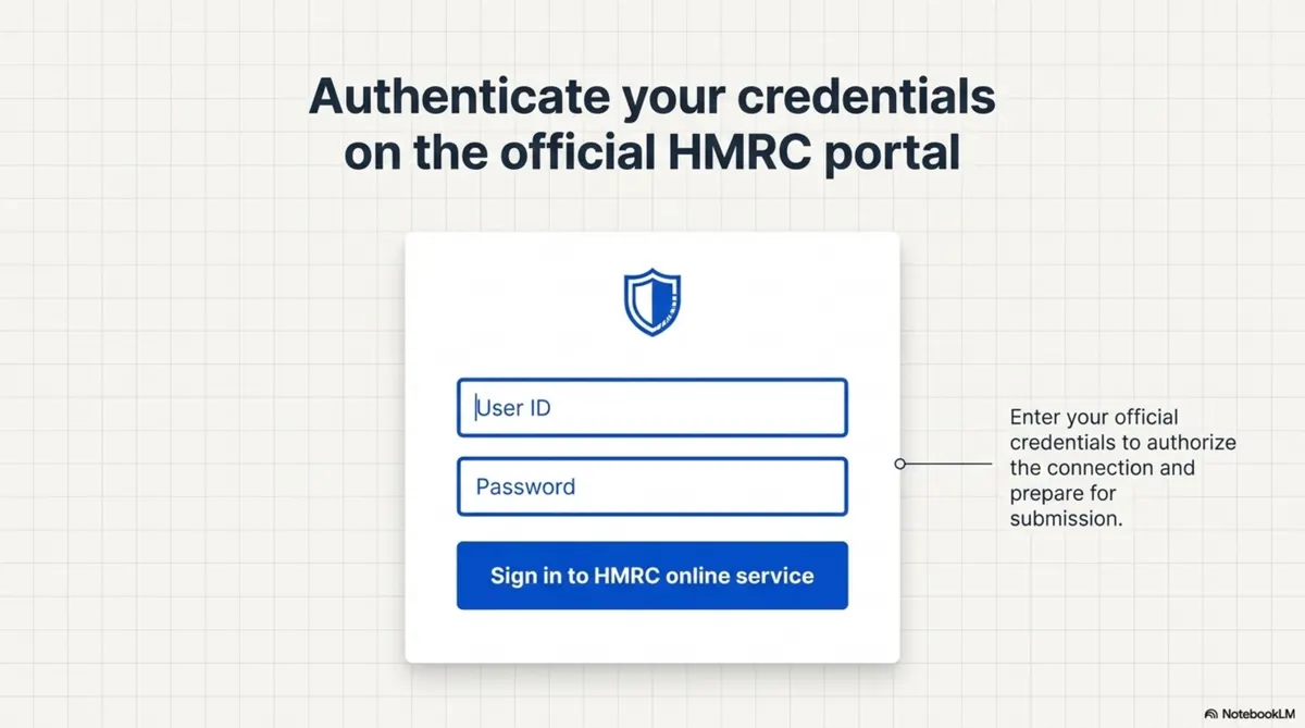 Slide 8 Authenticate With Official HMRC Credentials
