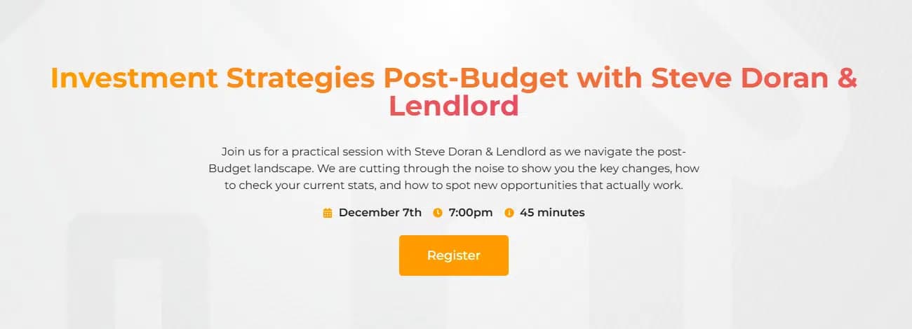 Investment Strategies Post Budget With Steve Doran Lendlord Lendlord 12 04 2025 05 43 PM