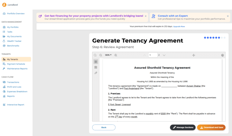 download tenancy agreement PDF template