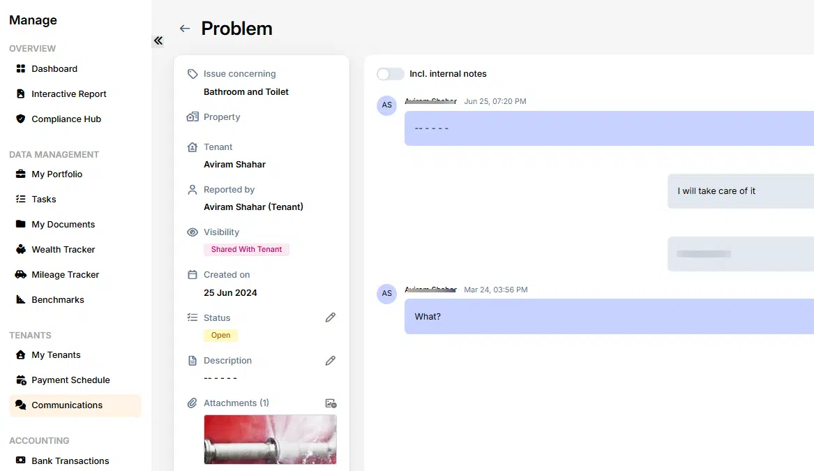 Landlord Tenant Communication Platform