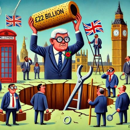 Plugging the £22 Billion Hole While Hoping for a Miracle.