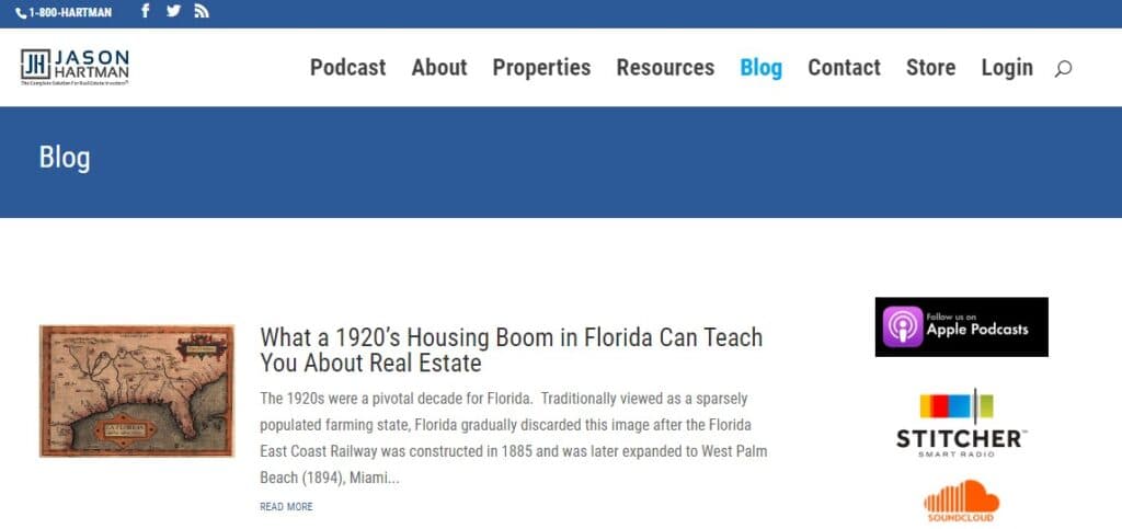 Jason Hartman_s Creating Wealth Show home page