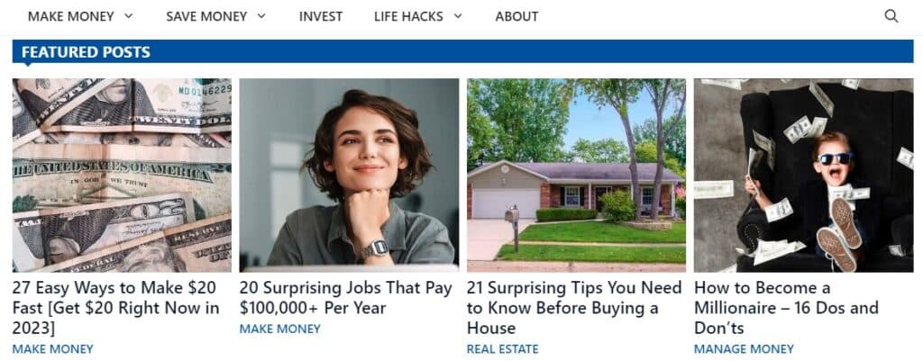 Wealthy Nickel home page