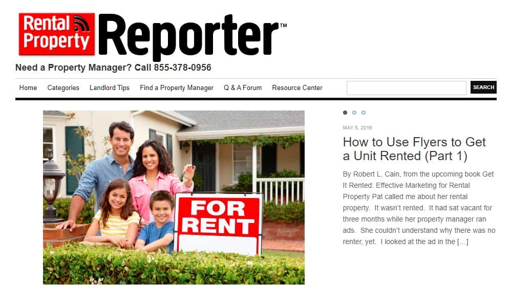 Rental Property Reporter home page
