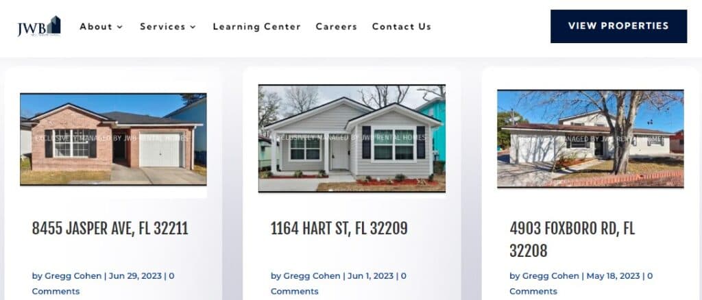 JWB Real Estate Capital home page