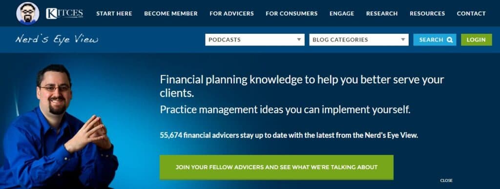 Kitces.com home page