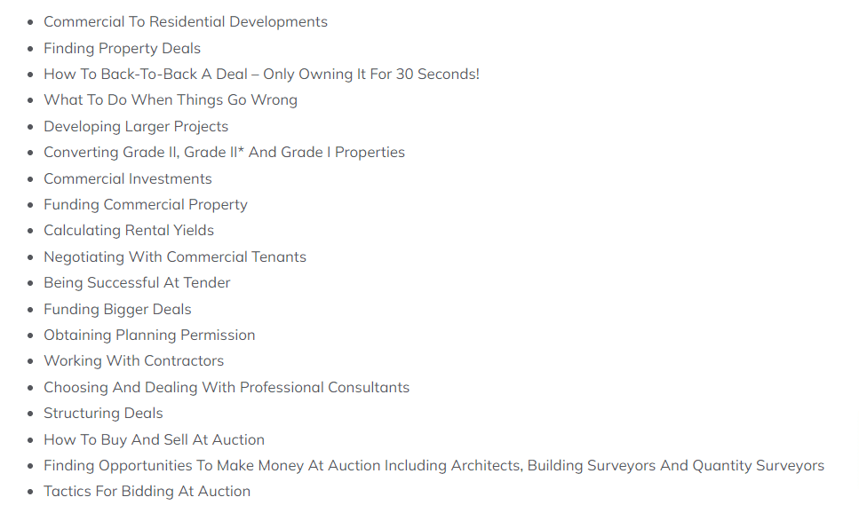 Comprehensive Property Developing And Investing Two Day Seminar John Howard