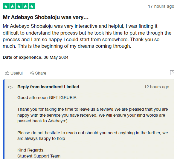 learndirect property investment course testimonial 2 - Lendlord comparison article