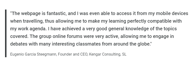 LSE Testimonials Real Estate Economics and Finance Online