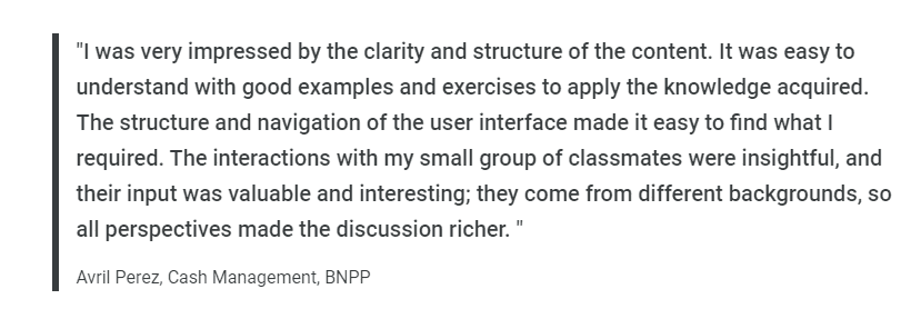 Testimonials LSE Real Estate Economics and Finance Online