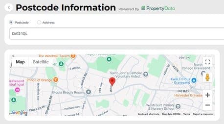 property postcode information