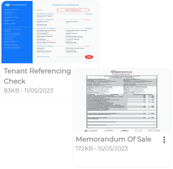 Lendlord documents module with organised property files