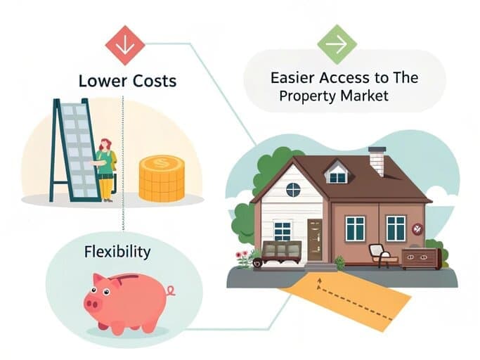 Significant reduction in upfront expenses and Easier Access to the Property Market