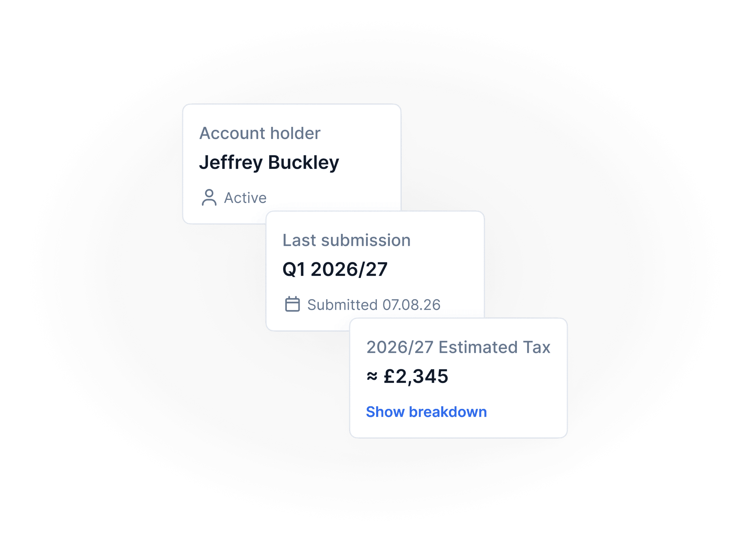 Lendlord MTD Hub showing quarterly submissions to HMRC