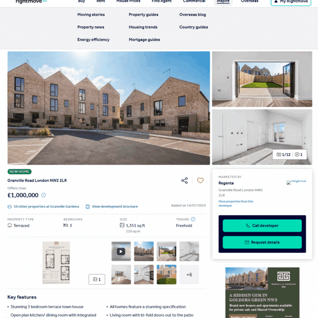 Rightmove Listing Page
