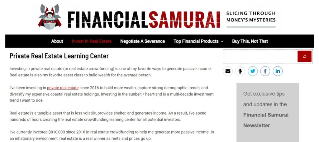 26. Financial Samurai 1024x457