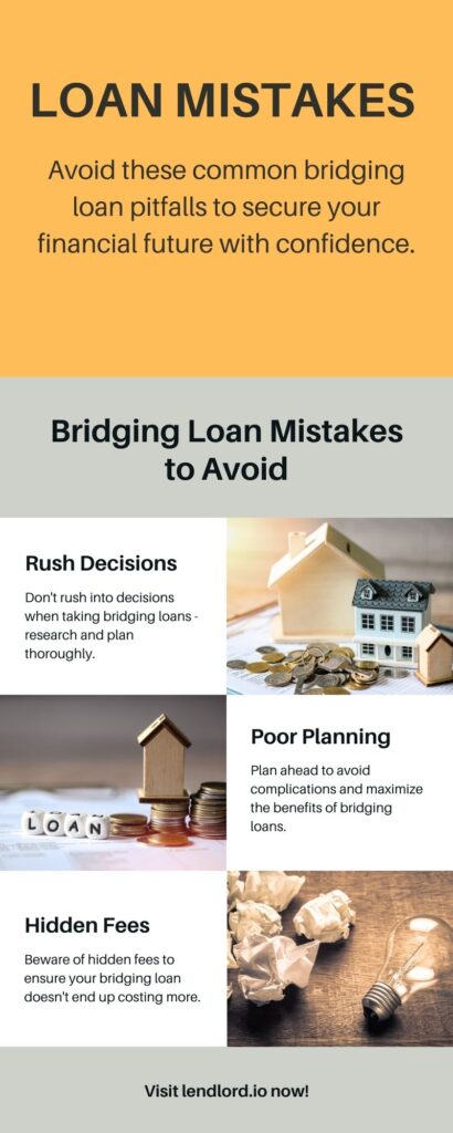 Infographic Bridging Loan Mistakes